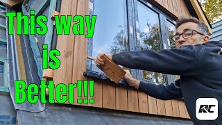 How to use vertical timber cladding at a window or door opening [upl. by Ahsap]