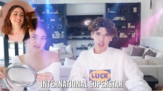 Nailea Devora amp Mario Selman speaking Spanish Spanish girl reacts [upl. by Shore]