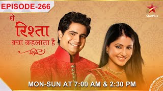 Yeh Rishta Kya Kehlata Hai  Season 1  Episode 266  Mohit ko dekh Naitik ko aaya gussa [upl. by Ladnyk]