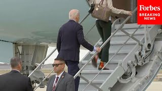 JUST IN President Biden Departs For Peru To Attend The APEC Summit [upl. by Nymsaj521]