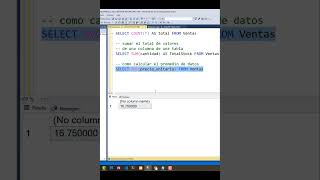 Función AVG en SQL Server sqlserver excel sql [upl. by Atter]