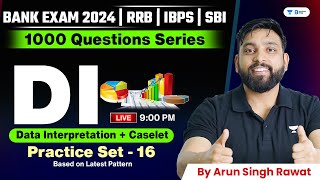 📊 Data Interpretations DI  1000 Pre Level DI Set  16  RRB POCLERK  IBPS Clerk  SBI  RBI [upl. by Nauj]