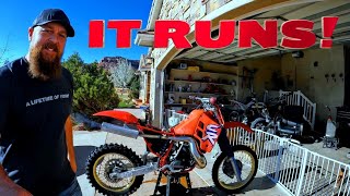 vintage 1987 Honda CR 500 problems fixed and first start up it sounds amazing [upl. by Bobbi]