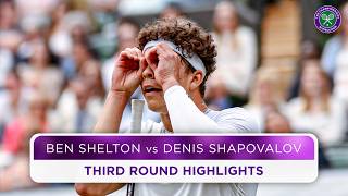 Thrilling five sets  Ben Shelton vs Denis Shapovalov  Highlights  Wimbledon 2024 [upl. by Suiramad]