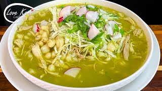 How to Make Green Chicken Pozole Verde de Pollo [upl. by Adnilasor]