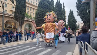 Purim in Jerusalem 2024Jerusalem Purim Parade [upl. by Zilada]