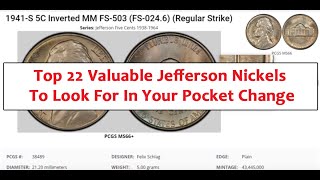 Cherry Pickers Nickels Top 22 Valuable Jefferson Nickels To Look For In Your Pocket Change [upl. by Galvin]