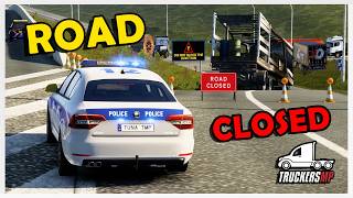 WHY WE CLOSED THE ROAD   TRUCKERSMP [upl. by Semadar579]