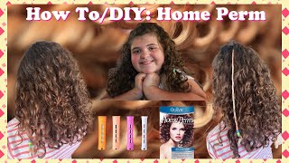 How To  DIY Home Curly Spiral Hair Perm [upl. by Oijres220]