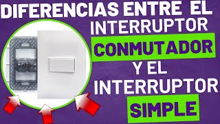 Como diferenciar entre un interruptor conmutador y un interruptor simple [upl. by Anaitak]