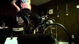 2300 plus watts ergo sprint Indoor track cycling sprint training for 5 second power [upl. by Misti121]