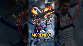 Leo Messi e Cristiano Ronaldo stavano per morire 😱ronaldo shortsvideo calcio cr7 [upl. by Aiuoqes]