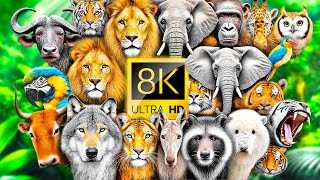 AMAZING ANIMAL COLLECTION 8K 60FPS ULTRA HD [upl. by Vaughan583]