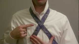 How to Tie a Tie Mirrored  Slowly  Full Windsor Knot [upl. by Boswell]