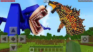 I Found NEW SHIN SONIC vs THERMONUCLEAR GODZILLA in Minecraft Pocket Edition [upl. by Nothsa]