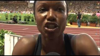 Carmelita Jeter  IAAF World Championships Daegu 2011 [upl. by Atinuahs]