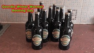 Geordie Winter Warmer Bottling amp Labeling Part 27 Home Brew Beer Kit UK [upl. by Araz]