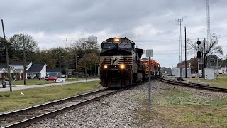 Norfolk Southern 9929 Crawls Down The Track By Selma NC [upl. by Aracaj868]