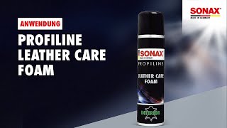 Anwendung SONAX PROFILINE Leather Care Foam [upl. by Colwin]