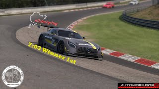 Mercedes AMG GT3 Nordschleife Automobilista2 703 [upl. by Niraj]