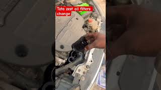 Tata zest diesel engine service oil filters change service engine enginecare engineoil car [upl. by Zakaria]