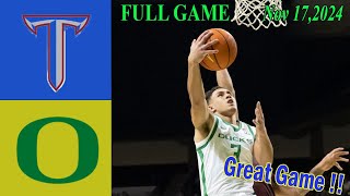 Oregon Ducks vs Troy Trojans College Basketball Game Highlight  Nov 172024 [upl. by Gnolb]