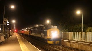 37425 STORMS THROUGH Cantley with 1Q98 Anglia Test Train [upl. by Siclari18]