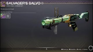 Destiny 2 Salvager’s Salvo Gambit Ornament quotToxicologyquot [upl. by Yelad415]