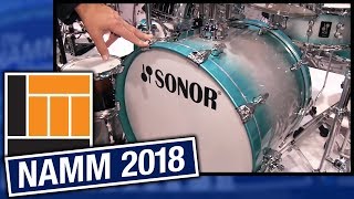 LampM  NAMM 2018 Sonor Drums [upl. by Sunev]