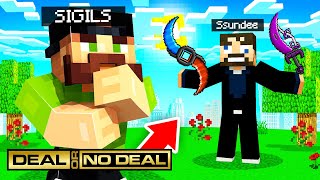 DEAL or NO DEAL for INFINITY WEAPONS in Minecraft [upl. by Yragerg]