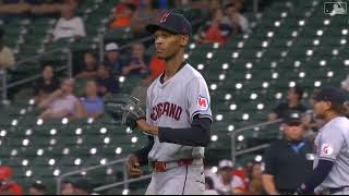 Triston McKenzie 6 Ks against the Astros on 5124 [upl. by Dyol992]