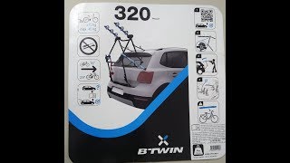 Btwin 320 3Bike Tailgate Cycle Carrier Review [upl. by Atnaloj]