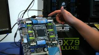 ASUS P9X79 Deluxe Motherboard Handson Review [upl. by Lorusso]