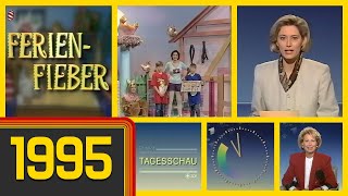 ARDZDFVormittagsprogramm quotFerienfieberquot Tagesschau und Ansage mit Renate Bauer 06041995 [upl. by Issej610]