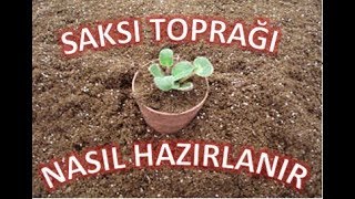 Evde organik saksı toprağı hazırlama [upl. by Nwahsat]