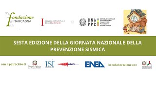 6a ED GIORNATA NAZIONALE DELLA PREVENZIONE SISMICA  Edifici esistenti in muratura [upl. by Lundt273]