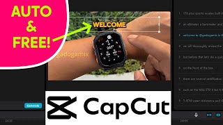 How to Make Word by Word Text Captions Free amp Easy on PC  Mac CapCut Tutorial [upl. by Nadabas50]