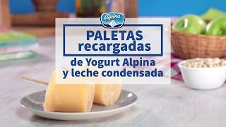 Paletas de Yogurt Alpina Rellenas  Recetas Alpina [upl. by Golding362]