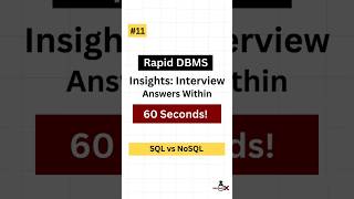 11 SQL vs NoSQL  DBMS Interview Questions shorts ytshorts dbms sql nosql education [upl. by Ffej]