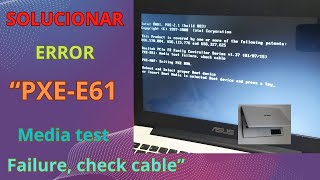 Pantalla NEGRA ERROR quotPXEE61 Media test failure check cable” [upl. by Merl121]