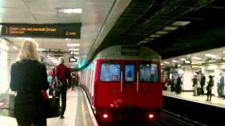 Circle Line Train leaving Victoria Station C stock [upl. by Ahseka]