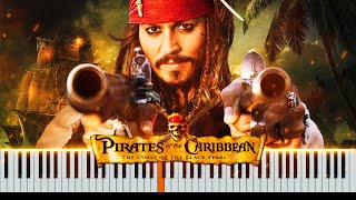 Pirates Of The Caribbean  The Medallion Calls  The Black Pearl Piano Cover FREE MIDI [upl. by Ylrebmit818]