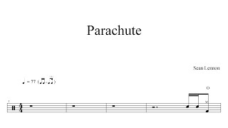 Sean LennonParachute  Drum Sheet Music [upl. by Savick]