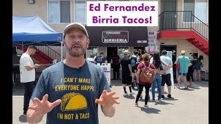 Taco Land Ep 18 Ed Fernandez Birria Tacos Review  Great San Diego Birria Tacos [upl. by Michaeline]