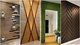 100 Modern Living Room Wall Decorating Ideas 2024 Home Interior Wall Design Wooden Wall Cladding P6 [upl. by Atimad]