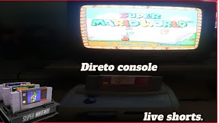 Jogando Direto Console Super Nintendo shorts [upl. by Ahtis296]