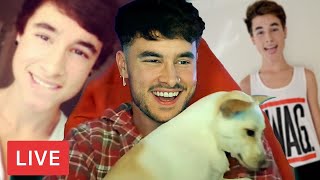 Kian Lawley REACTS to OLD PHOTOS embarrassing FULL STREAM [upl. by Aloek]