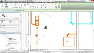 Revit Plumbing tutorials  05 08 Adding pipe accessories [upl. by Kowtko584]