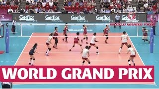 World Grand Prix  Koga ends rally with powerful spike [upl. by Ledah]