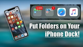 How to Put a Folder on Your iPhone Dock [upl. by Maddis]